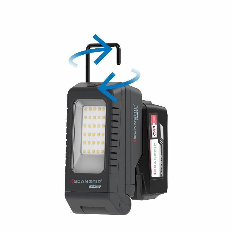 Lankstus šviestuvas BASIC CONNECT, 1300 lm, korpusas CAS, Scangrip 3 Lankstus šviestuvas BASIC CONNECT, 1300 lm, korpusas CAS, Scangrip 3