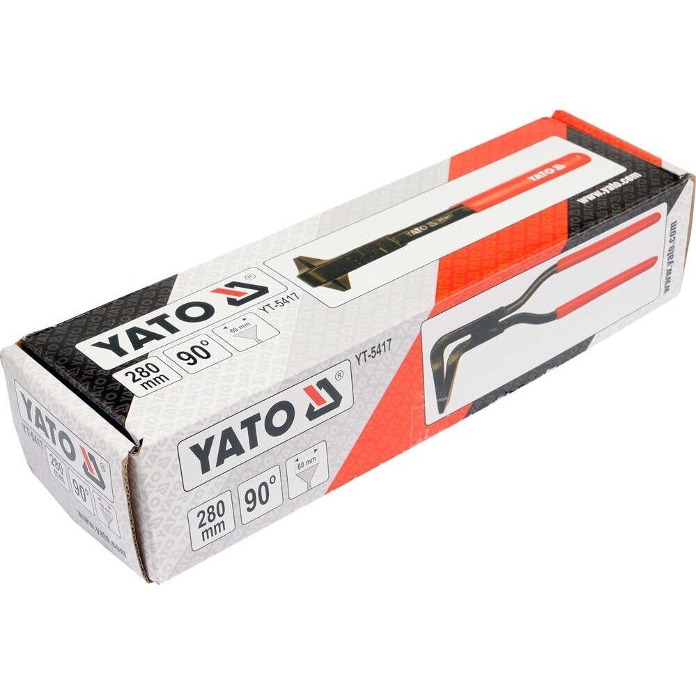 Lakštinio metalo lankstymo žnyplės | išlenktos 90° | 280 mm YATO 3