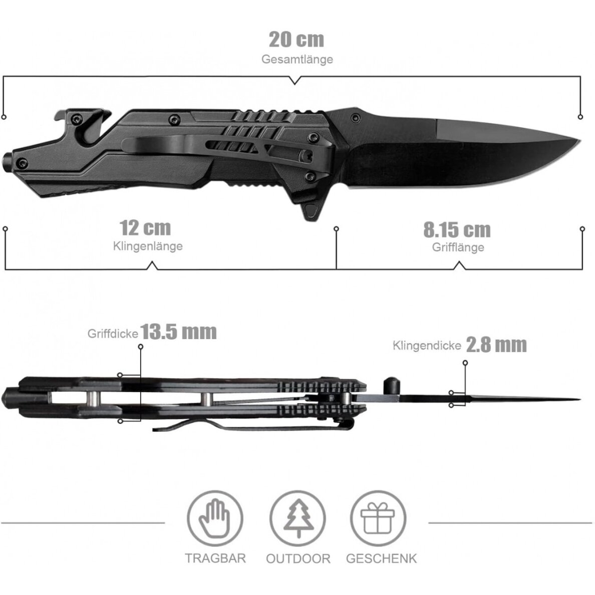 Lenktinis peilis | Nerūdijančio plieno | 20 cm (J12) 3 Lenktinis peilis | Nerūdijančio plieno | 20 cm (J12) 3