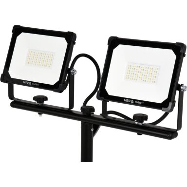 LED prožektorius su stovu SMD LED 2x30W 5700LM YATO LED prožektorius su stovu SMD LED 2x30W 5700LM YATO