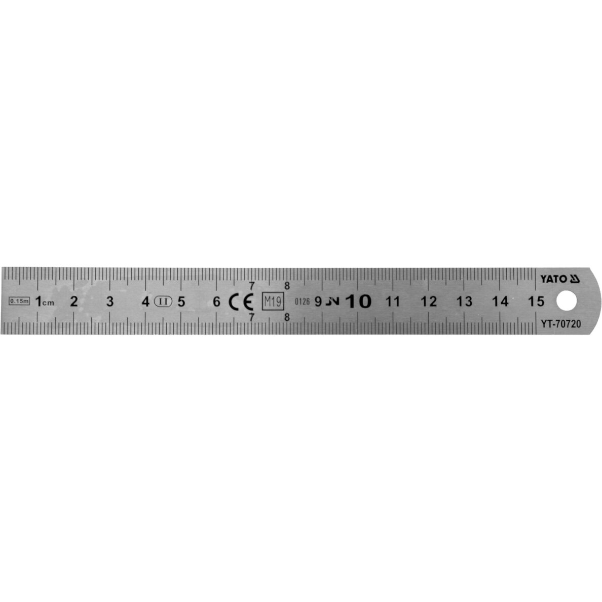 Liniuotė plieninė | SS | 150 mm YATO Liniuotė plieninė | SS | 150 mm YATO