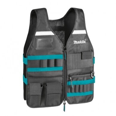 Liemenė su reguliuojamais skyriais įrankiams MAKITA E-15609 Liemenė su reguliuojamais skyriais įrankiams MAKITA E-15609