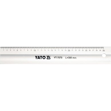 Liniuotė aliuminė | 300 mm YATO Liniuotė aliuminė | 300 mm YATO