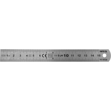 Liniuotė plieninė | SS | 150 mm YATO