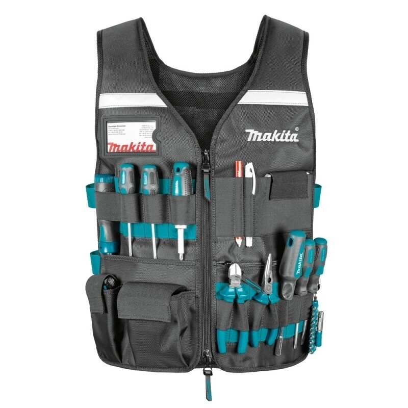 Liemenė su reguliuojamais skyriais įrankiams MAKITA E-15609 3 Liemenė su reguliuojamais skyriais įrankiams MAKITA E-15609 3