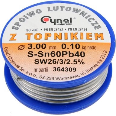 Lydmetalio viela Ø 3,00mm. 100g su fliusu (76826) Lydmetalio viela Ø 3,00mm. 100g su fliusu (76826)