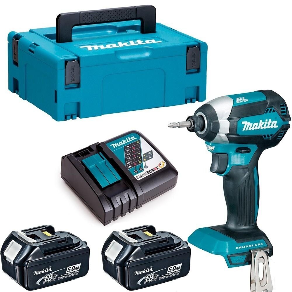 Makita DTD153RTJ akumuliatorinis smūginis suktuvas 18V 5.0Ah x2 BL-Motor Makita DTD153RTJ akumuliatorinis smūginis suktuvas 18V 5.0Ah x2 BL-Motor