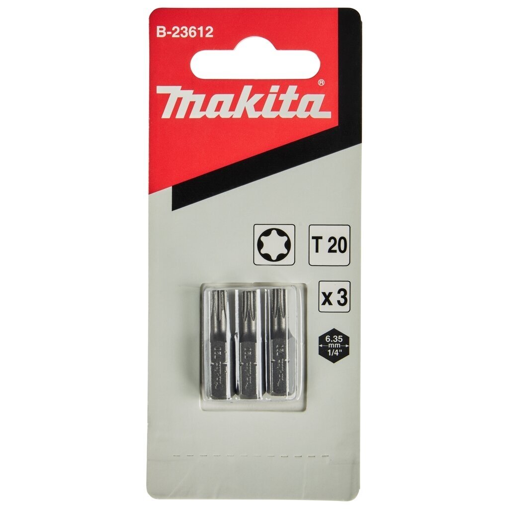 Makita sukimo antgaliai T20x25mm, 3 vnt. Makita sukimo antgaliai T20x25mm, 3 vnt.