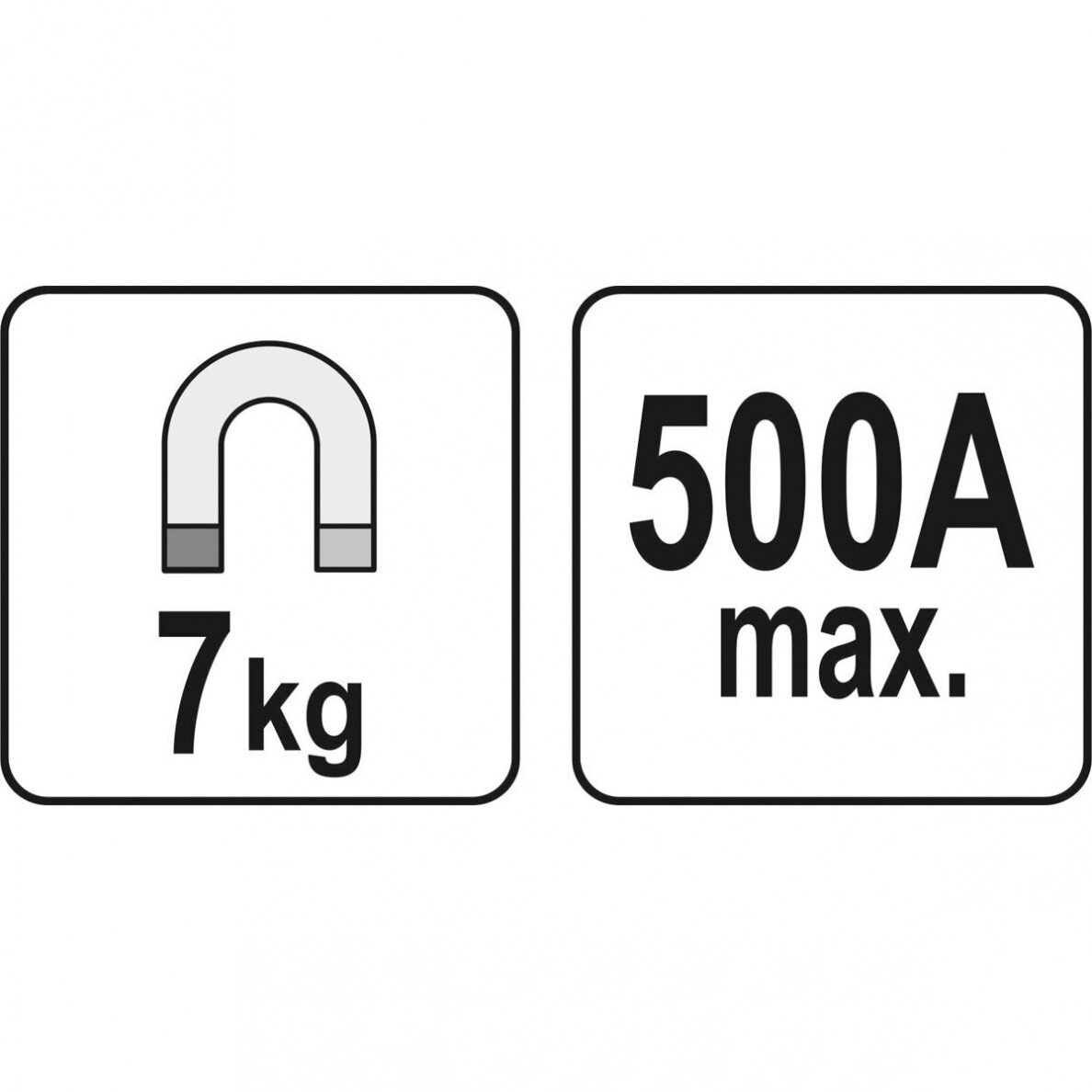 Magnetinis masės gnybtas 7kg 500A 3 Magnetinis masės gnybtas 7kg 500A 3