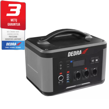Maitinimo stotis (LiFePO4) Dedra, 1500 W Maitinimo stotis (LiFePO4) Dedra, 1500 W