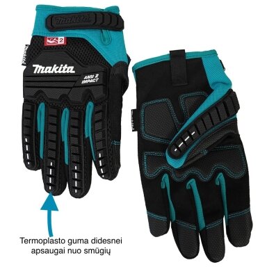 Makita P-84464 "TouchScreen" Darbinės pirštinės, 9/M dydžio Makita P-84464 "TouchScreen" Darbinės pirštinės, 9/M dydžio