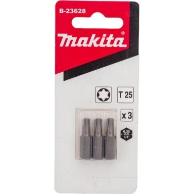 Makita sukimo antgaliai T25x25mm, 3 vnt. Makita sukimo antgaliai T25x25mm, 3 vnt.