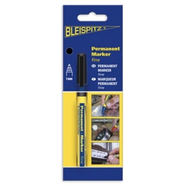 Markeris Bleispitz Fine, juodas 1mm Markeris Bleispitz Fine, juodas 1mm