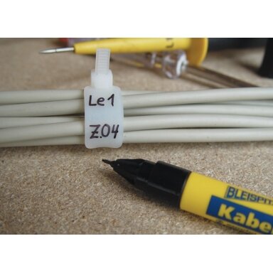 Markeris Bleispitz kabeliams, juodas 0,75mm Markeris Bleispitz kabeliams, juodas 0,75mm