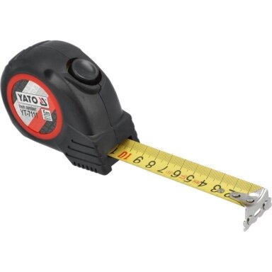 Matavimo ruletė su magnetu 5 m x 25 mm YATO Matavimo ruletė su magnetu 5 m x 25 mm YATO