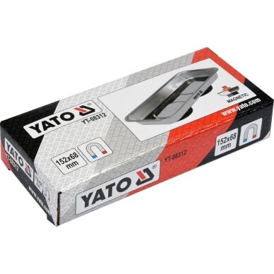 Magnetinė lėkštelė 152x68x16 mm YATO YT-08312 | 2 magnetai 3
