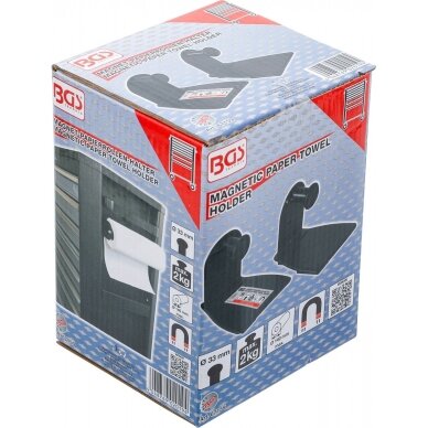 Magnetinis popierinių rankšluosčių laikiklis | 2 vnt. BGS 5 Magnetinis popierinių rankšluosčių laikiklis | 2 vnt. BGS 5