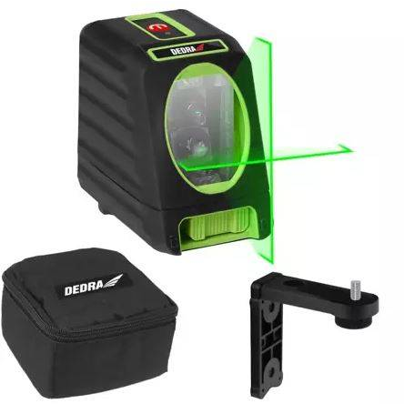 Matavimo komplektas, lazerinis nivelyras + atstumo matuoklis + priedai DEDRA 2 Matavimo komplektas, lazerinis nivelyras + atstumo matuoklis + priedai DEDRA 2
