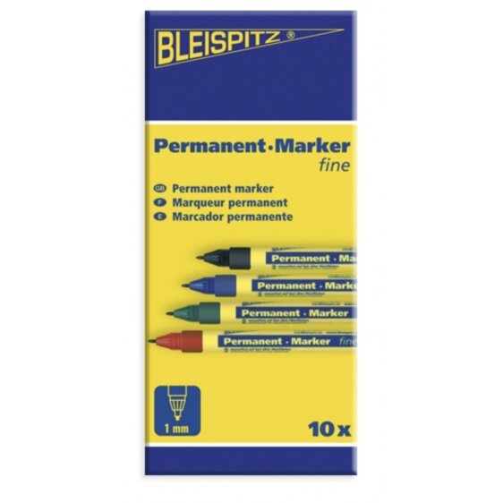 Markeris Bleispitz Fine, mėlynas 1mm 2 Markeris Bleispitz Fine, mėlynas 1mm 2