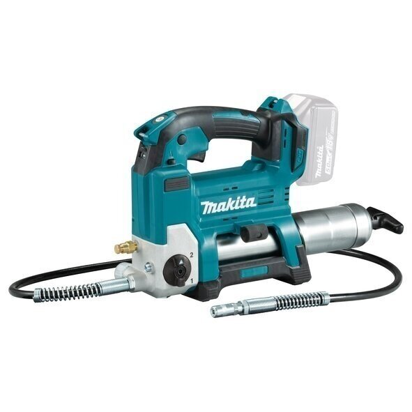 Makita DGP180Z Akumuliatorinis tepimo presas su 1,2m žarna 18V, 410g, 690 bar 2 Makita DGP180Z Akumuliatorinis tepimo presas su 1,2m žarna 18V, 410g, 690 bar 2
