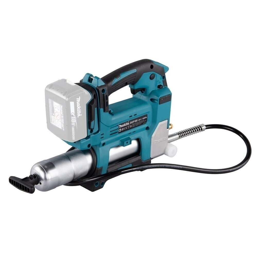 Makita DGP180Z Akumuliatorinis tepimo presas su 1,2m žarna 18V, 410g, 690 bar 4