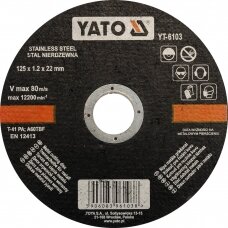 Metalo pjovimo diskas 125x1.2x22.3mm YATO