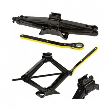 Mechaninis trapecinis domkratas su specialiu terkšliniu raktu 85 - 335mm, 1.5T 2