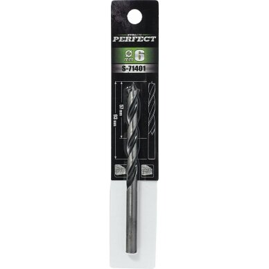 Medžio grąžtas STALCO PERFECT 4x75mm 1 Medžio grąžtas STALCO PERFECT 4x75mm 1