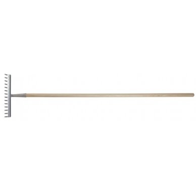 Metalinis grėblys STALCO 12 dantų, 30cm Metalinis grėblys STALCO 12 dantų, 30cm