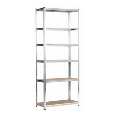 Metalinis sandėliavimo stelažas 224x90x40 6 lentynos DEDRA N1415 Metalinis sandėliavimo stelažas 224x90x40 6 lentynos DEDRA N1415