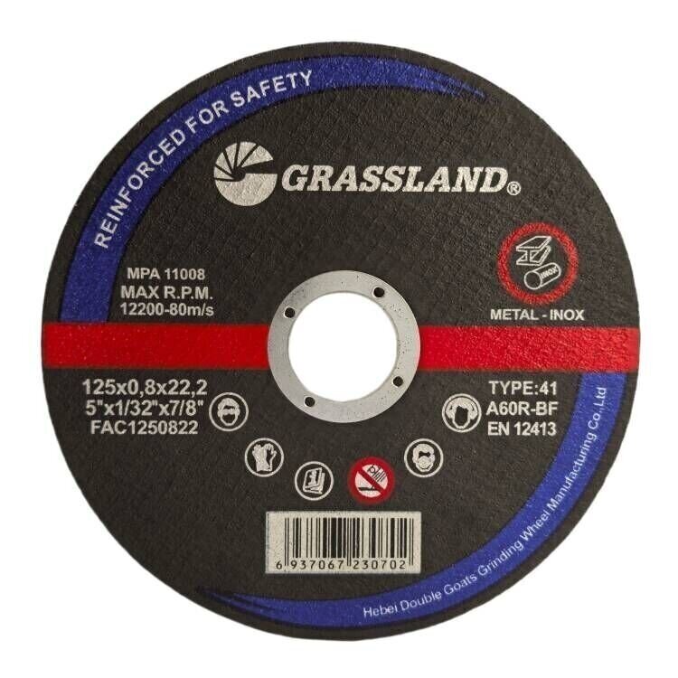 Metalo pjovimo diskas 125x0.8x22.2 41 tip. Metalo pjovimo diskas 125x0.8x22.2 41 tip.