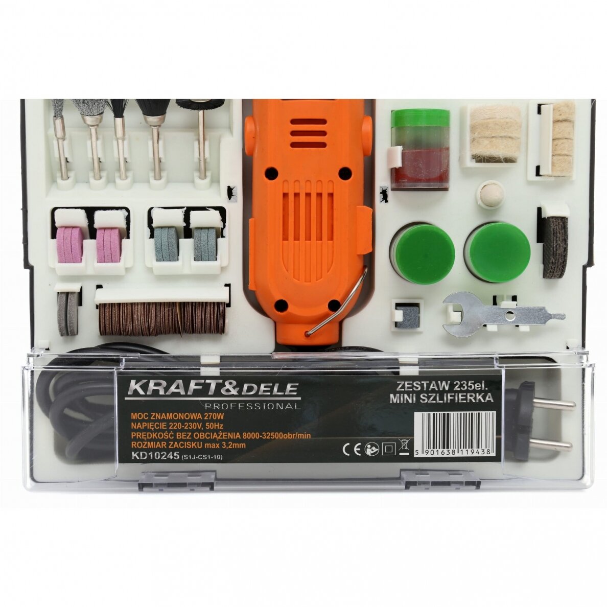 Mini šlifuoklis 270W KRAFTDELE KD10245 6 Mini šlifuoklis 270W KRAFTDELE KD10245 6