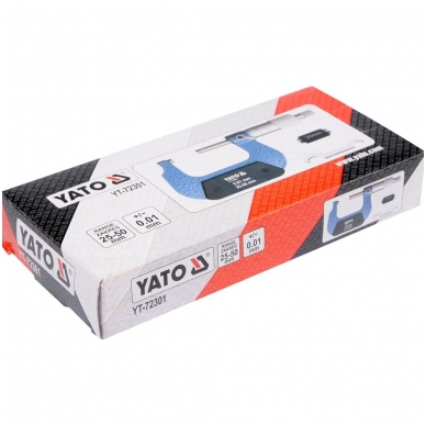 Mikrometras 25-50mm YATO 2 Mikrometras 25-50mm YATO 2