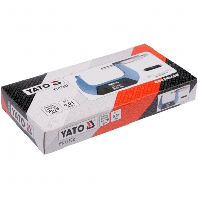 Mikrometras 50-75mm YATO 2 Mikrometras 50-75mm YATO 2