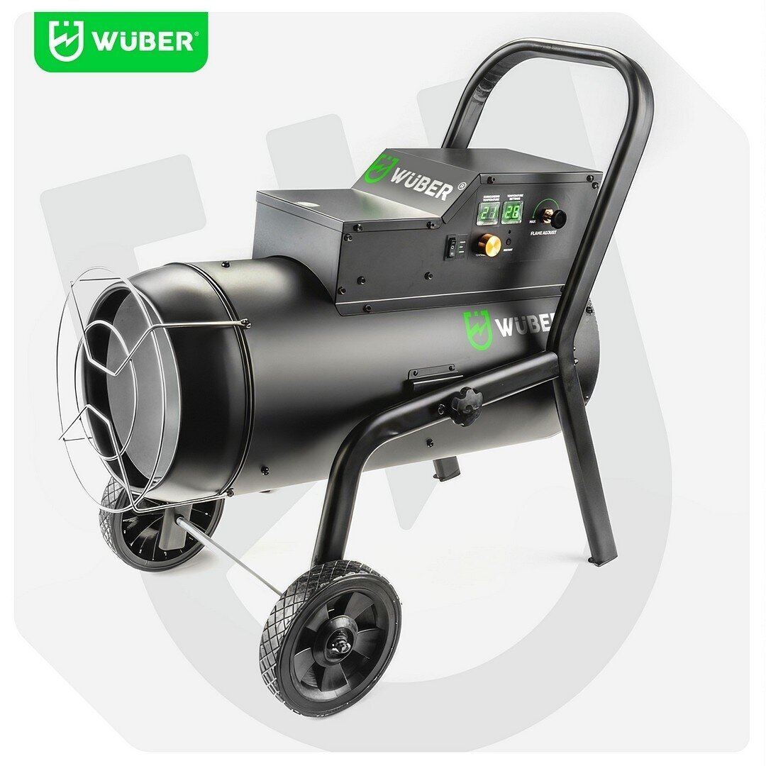 Mobilus ir reguliuojamas WUBER dujinis šildytuvas 18–50 kW 3 Mobilus ir reguliuojamas WUBER dujinis šildytuvas 18–50 kW 3