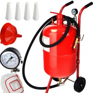 Mobili smėliapūtė ant ratukų 38L (10 galonų) Essen Tools Mobili smėliapūtė ant ratukų 38L (10 galonų) Essen Tools