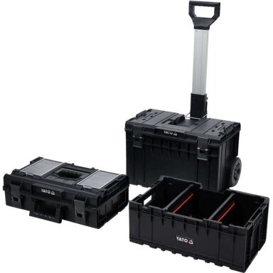 Mobilus trijų dėžių komplektas ant ratukų YATO YT-09161