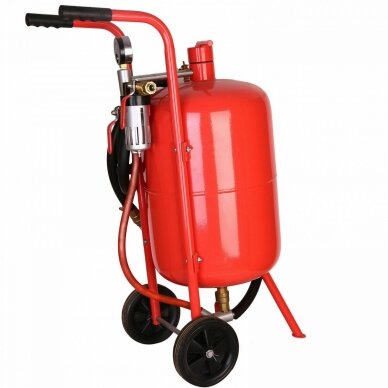 Mobili smėliapūtė ant ratukų 38L (10 galonų) Essen Tools 1 Mobili smėliapūtė ant ratukų 38L (10 galonų) Essen Tools 1