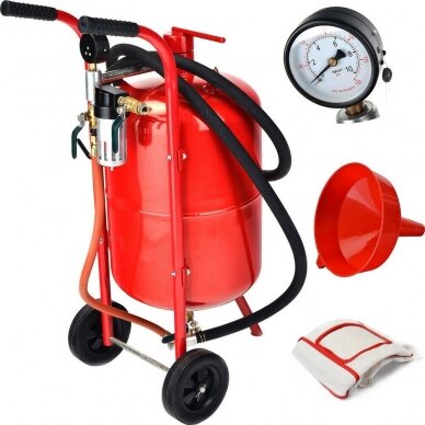 Mobili smėliapūtė ant ratukų 76L (20 galonų) Essen Tools Mobili smėliapūtė ant ratukų 76L (20 galonų) Essen Tools