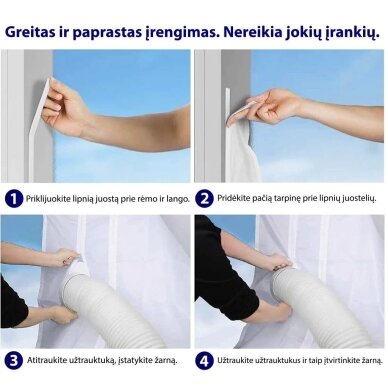 Mobilus oro kondicionierius ADOLUS ARCTIC A2050H su šildymu ir lango tarpine 4 Mobilus oro kondicionierius ADOLUS ARCTIC A2050H su šildymu ir lango tarpine 4