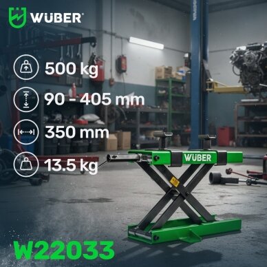 Motociklų keltuvas 500 kg WUBER W22033 6 Motociklų keltuvas 500 kg WUBER W22033 6