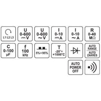 Multimetras - skaitmeninis testeris YATO YT-73086 4
