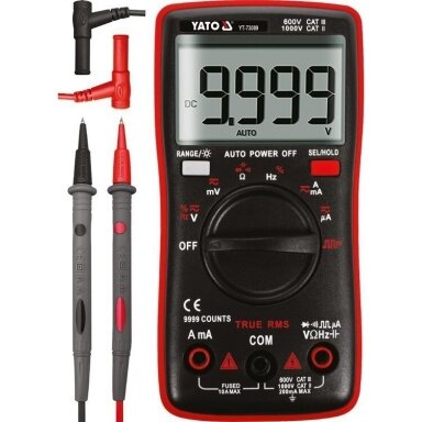 Multimetras TRUE RMS 9999 AUTO LCD YATO YT-73089 Multimetras TRUE RMS 9999 AUTO LCD YATO YT-73089