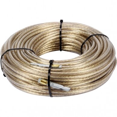 Muitinės plombavimo trosas plieninis, su antgaliais 6mm x 42m Muitinės plombavimo trosas plieninis, su antgaliais 6mm x 42m