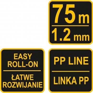 Mūrininko virvė 1.2mm x 75m 2 Mūrininko virvė 1.2mm x 75m 2