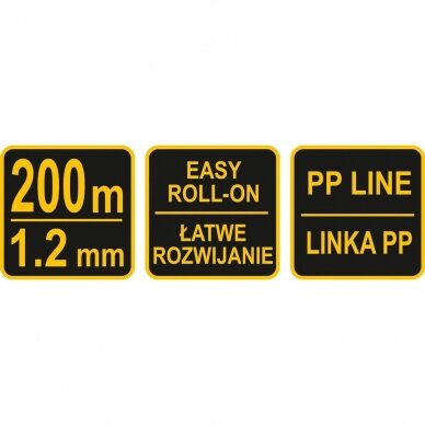 Mūrininko virvė 1.2mm x 200m 2 Mūrininko virvė 1.2mm x 200m 2
