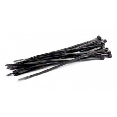 Nailono dirželiai 4,8x430mm 100vnt Juodi
