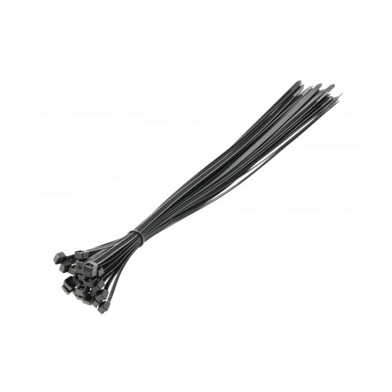 Nailono tvirtinimo dirželiai 7,6x500mm, 100 vnt. juodi Nailono tvirtinimo dirželiai 7,6x500mm, 100 vnt. juodi