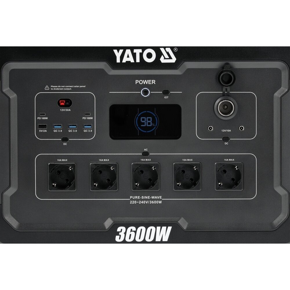 Nešiojama maitinimo stotis | 3600W | 3072WH YATO 5 Nešiojama maitinimo stotis | 3600W | 3072WH YATO 5