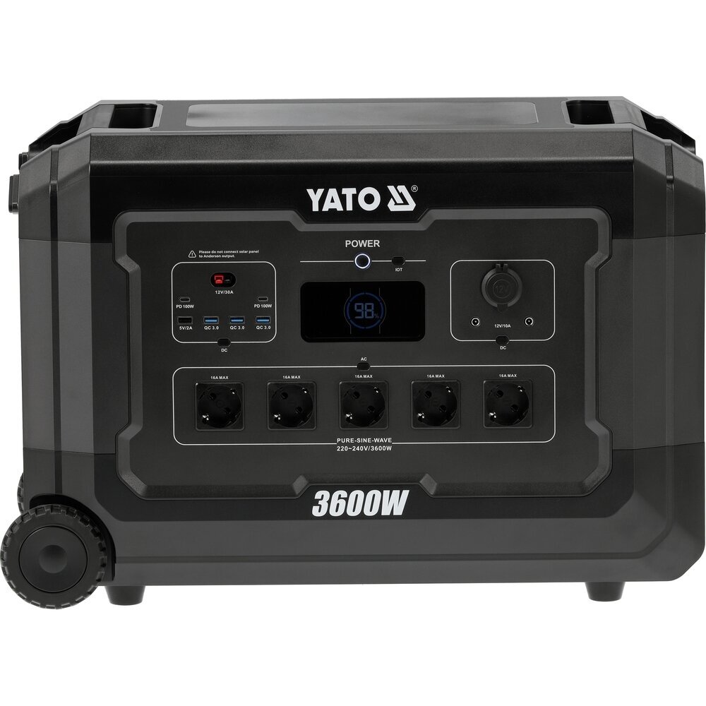 Nešiojama maitinimo stotis | 3600W | 3072WH YATO Nešiojama maitinimo stotis | 3600W | 3072WH YATO